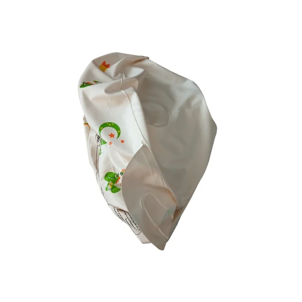 Inflatable Baby Support Seat - White with Green Dinosaur Print